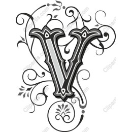 Elegant Letter V