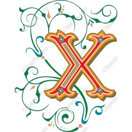 Ornate Letter X