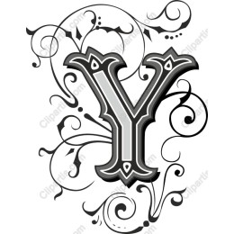 Ornate Letter Y