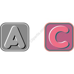 Alphabet Character Set: Stylish Letters A & C