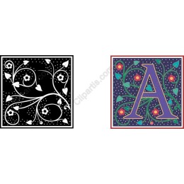 Elegant Floral Letter 'A'