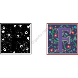 Floral Letter F