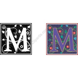 Floral Infused Letter M Set