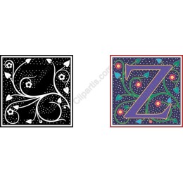 Elegant Floral Letter Z