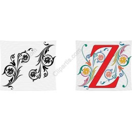 Floral Letter Z