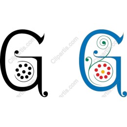 Elegant Dual Letter G