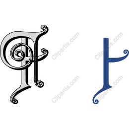 Elegant Letter P Monogram
