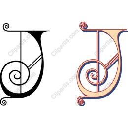 Elegant J Letter