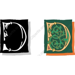 Elegant Decorative Letter D