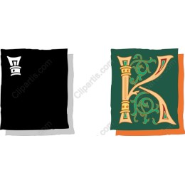 Elegant Ornate Letter K