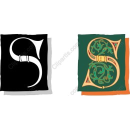 Exquisite Dual Style S Letter