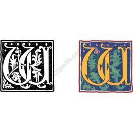 Floral Monogram W