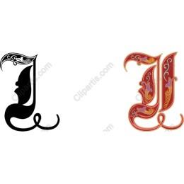 Decorative Letter J - Elegant & Versatile