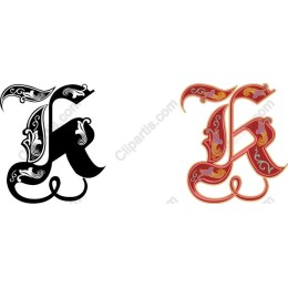 Ornate Letter K