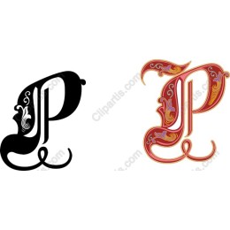 Ornate Letter 'P'