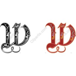 Ornate Monogram W