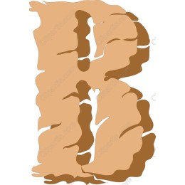 Artistic Textured Letter B