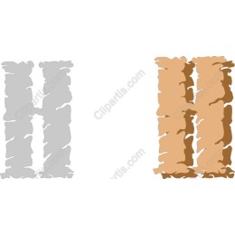 Textured Letter H