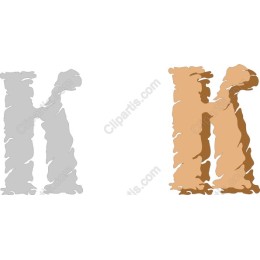 Textured Letter H