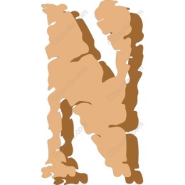 Abstract Letter N - Artistic