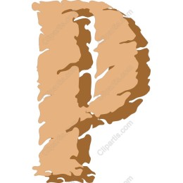 Textured Letter P