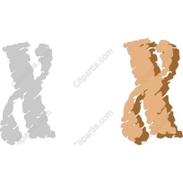 Abstract Letter X