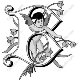 Cherubic Letter Bwork