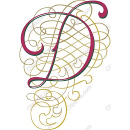 Elegant Letter D Decorative