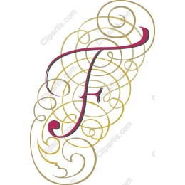 Elegant F Swirl