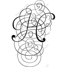 Elegant Ornamental Letter H