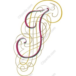 Elegant Ornate Letter J