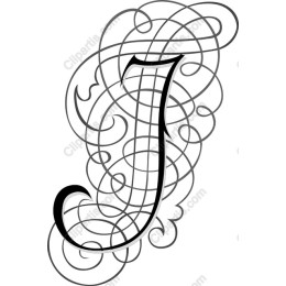 Elegant J Letter