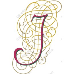 Elegant Letter J