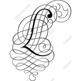 Elegant Ornate Letter L