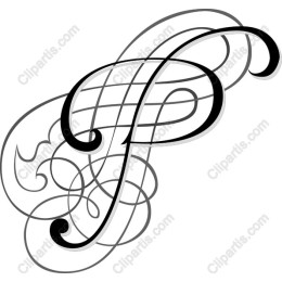Exquisite Letter 'P' - Decorative Art