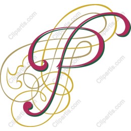 Elegant Stylized 'P'