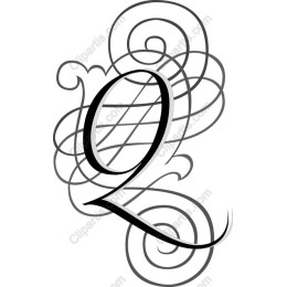 Elegant Letter Q