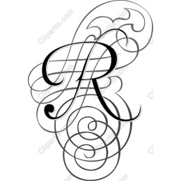 Elegant Decorative Letter R