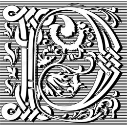 Ornate Letter D