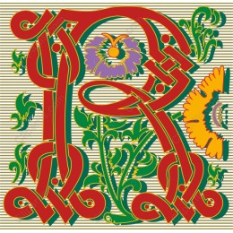 Elegant Floral Letter R