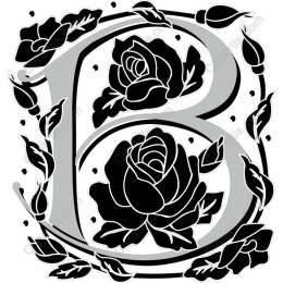 Elegant Floral Letter B