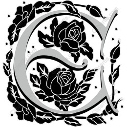 Floral C Letter