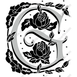 Elegant Floral Letter G