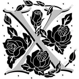 Floral Monogram X