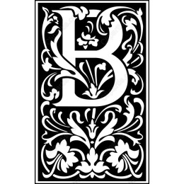 Elegant Floral Letter B