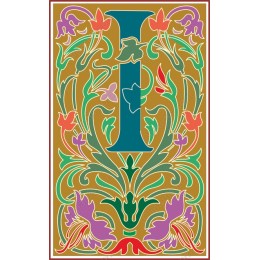 Floral Initial I Decorative