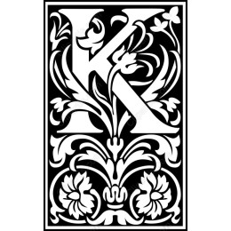 Floral Letter K
