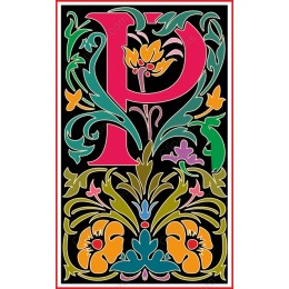 Ornate Floral Letter P