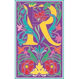 Floral Letter R