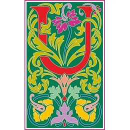 Floral Letter U
